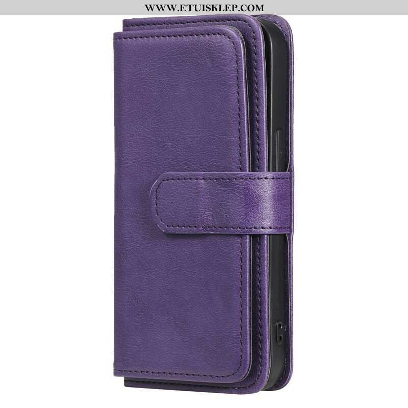 Etui Folio do iPhone 13 Pro Wielofunkcyjny Uchwyt Na 10 Kart